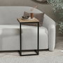 Hanah Home Mesa Auxiliar Nogal 35x65x40 cm Tablero de Partículas Recubierto de Melamina